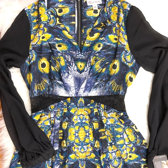 Nicole Richie Peacock Design Career Dress, Size 6 - Picture 6 of 8